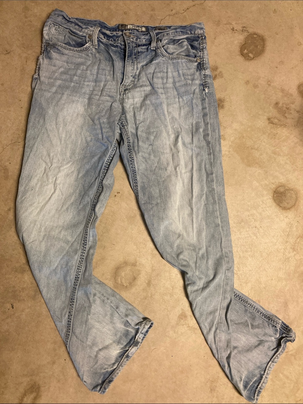 BKE Denim Men’s Seth Light Wash Jeans Size 38XL